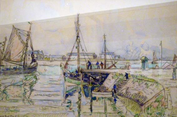 Isabelle DEB s'est rappelé ce tableau de Paul SIGNAC "Petit Port Philippe" en se baladant sur la jetée...